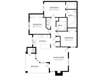 3 beds, 2 baths, 1,385 sqft, $1,745