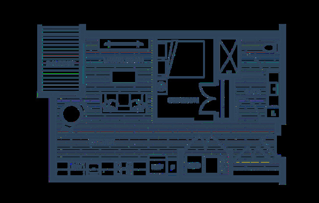 Studio, 1 bath, 605 sqft, $1,395, Unit 2418