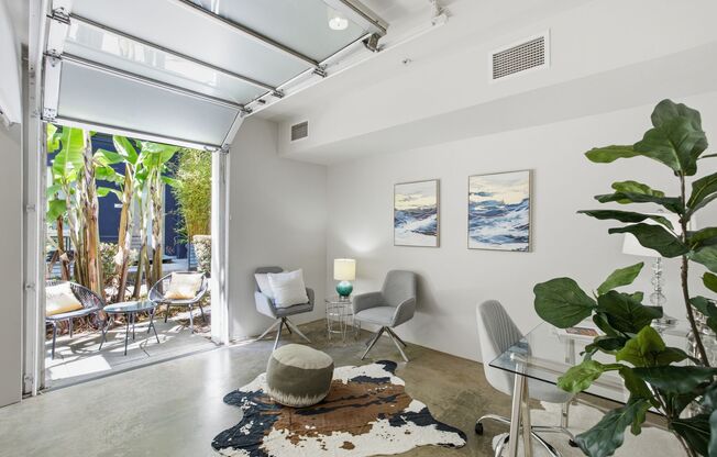 1-Bedroom + Den/Office, 2-Bath Townhome with EV Charging & Secure Parking
