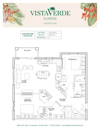 2 beds, 2 baths, 1,131 sqft, $2,840