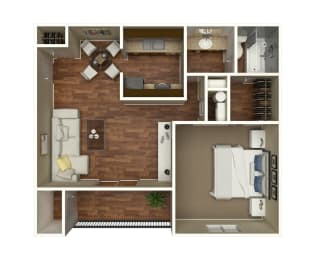 1 bed, 1 bath, 700 sqft, $1,068