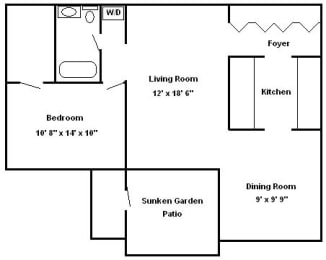 1 bed, 1 bath, 838 sqft, $1,085