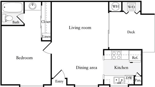 1 bed, 1 bath, 700 sqft, $2,853