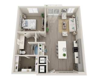 1 bed, 1 bath, 870 sqft, $1,620