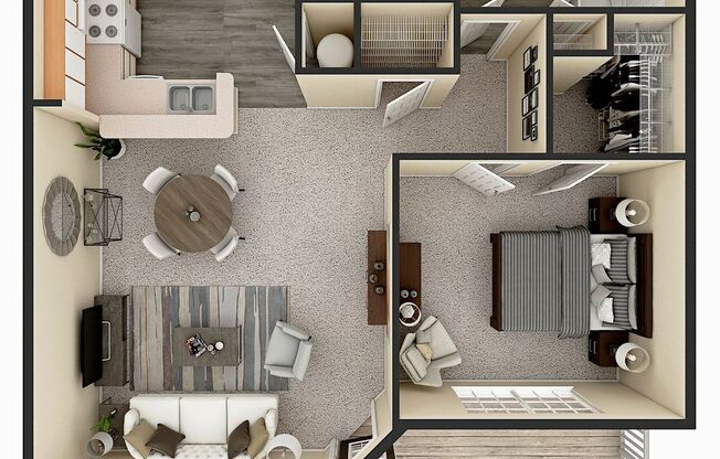 1 bed, 1 bath, 847 sqft, $1,400, Unit 4-4304