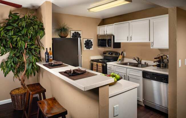 Fully Equipped Kitchen at Renaissance Terrace, Long Beach