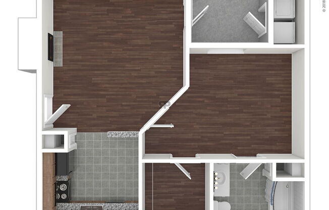 1 bed, 1 bath, 621 sqft, $985