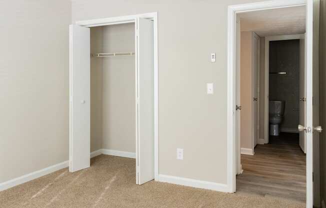 Hallway and closet at Twin Springs Apartments, Norcross, GA