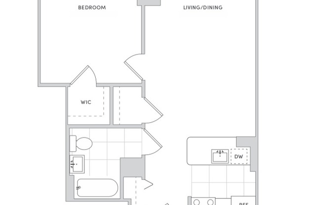 1 bed, 1 bath, 618 sqft, $4,209, Unit 932