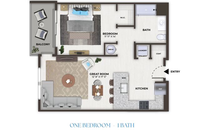 1 bed, 1 bath, 699 sqft, $2,247, Unit 1505