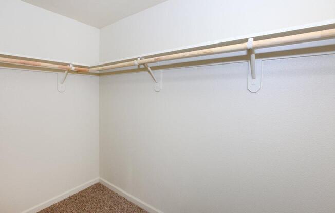 Large walk-in closets are provided at Greystone Apartments