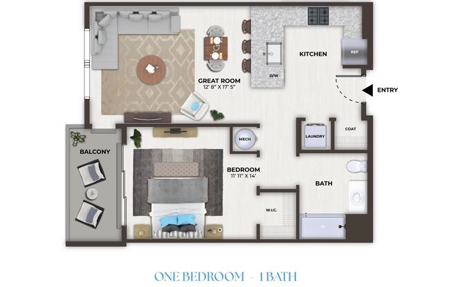 1 bed, 1 bath, 699 sqft, $2,247, Unit 1505