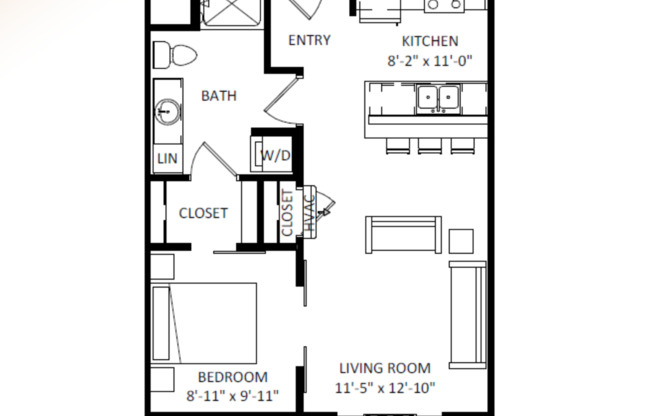 Studio, 1 bath, 613 sqft, $1,510, Unit 5604-218