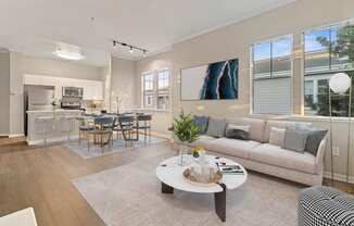 Living Room at The Estates at Park Place, Fremont, California