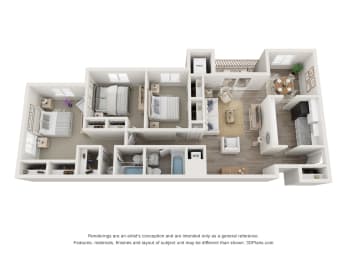 3 beds, 2 baths, 1,336 sqft, $1,949