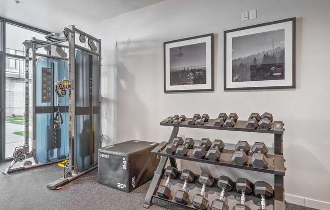 the collection 527 fitness center with cardio equipment