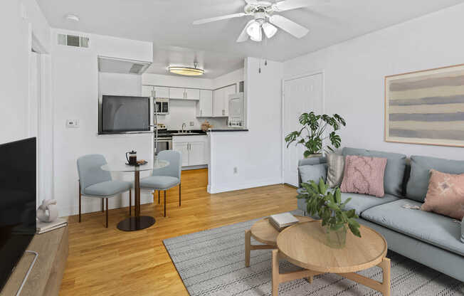 Living Room with Hard Surface Flooring