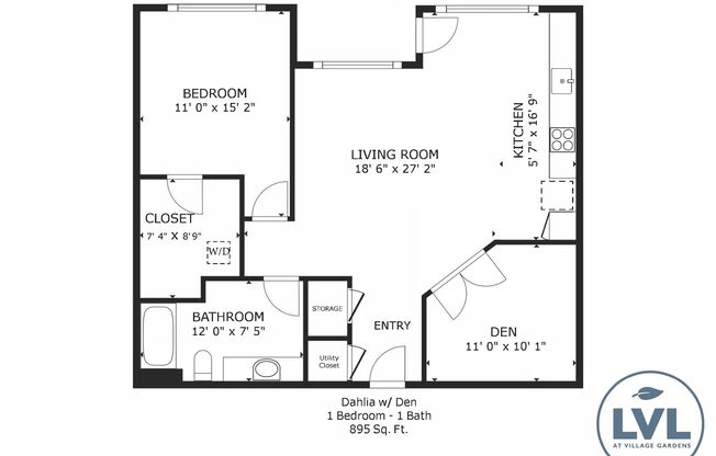 1 bed, 1 bath, 954 sqft, $1,549, Unit 309