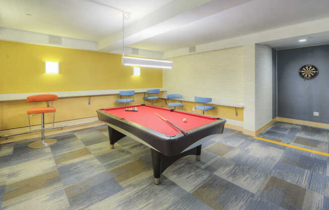 Clubroom with Darts and Billiards