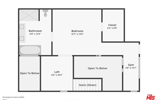 2 beds, 2 baths, 1,737 sqft, $9,500, Unit C304