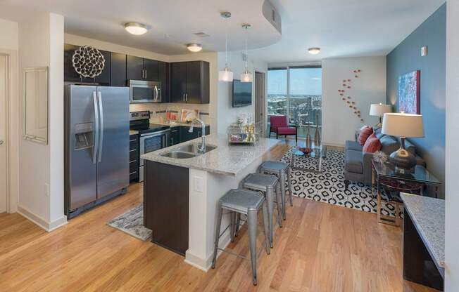 Every kitchen provides plenty of above and below cabinet storage.  Meal prep is easy on spacious kitchen countertops.