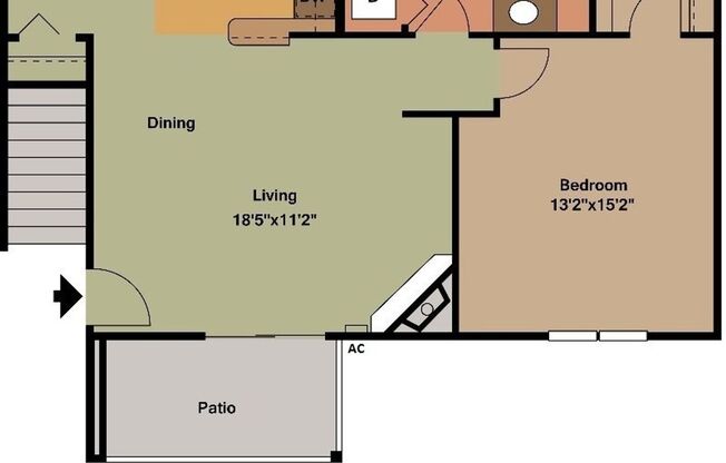 1 bed, 1 bath, 800 sqft, $1,000, Unit 207-02