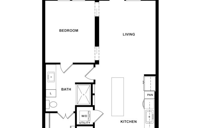 1 bed, 1 bath, 713 sqft, $1,494