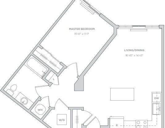 1 bed, 1 bath, 720 sqft, $2,450
