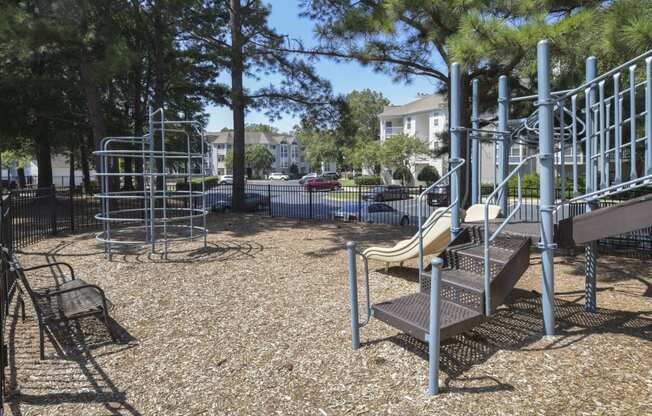 a renovated playground at Whitehall Estate apartments in Charlotte NC