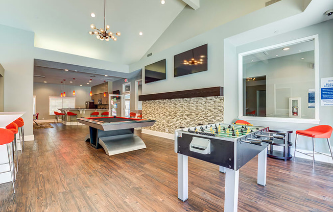 Game Room with pool table