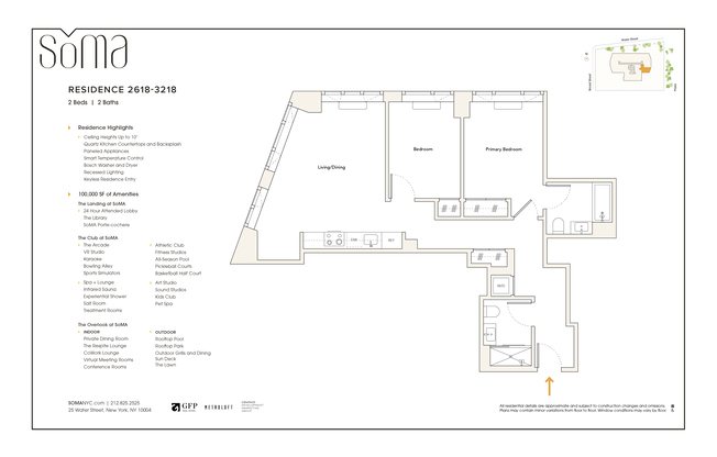 2 beds, 2 baths, $9,130, Unit 3018