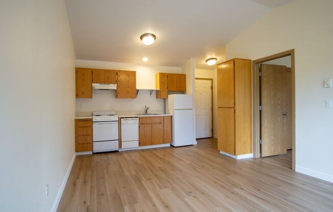 FREE RENT: Bright 1 Bdr w/Open Floorplan, DW & Patio + Cat OK!
