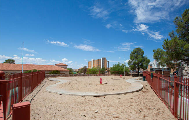 Pet Park at Park Place Apartments in Las Cruces New Mexico