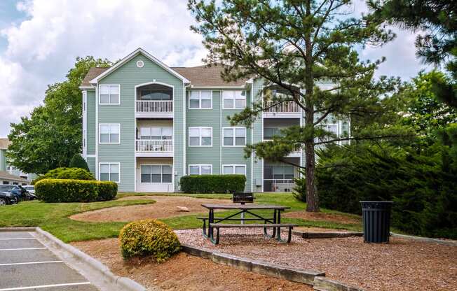 our apartments offer a park with a picnic table