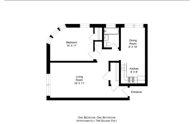 1 bed, 1 bath, 625 sqft, $1,595, Unit 304