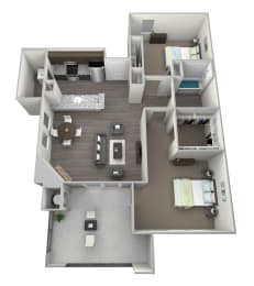 2 beds, 1 bath, 1,017 sqft, $2,449