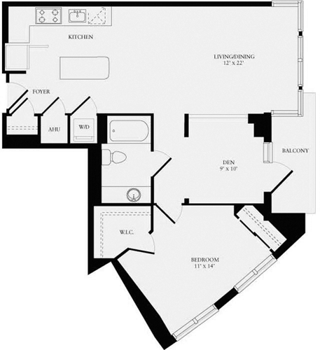 1 bed, 1 bath, 877 sqft, $2,623, Unit 0429