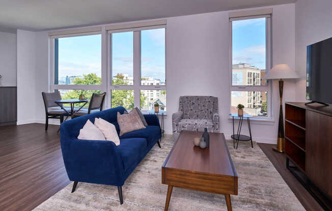 Living Room with Hard Surface Flooring