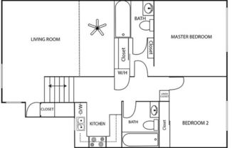 2 beds, 2 baths, 886 sqft, $2,579