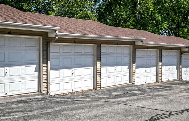Detached garages at Fox Valley Apartments in Omaha, NE