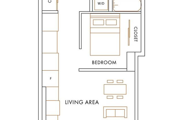 1 bed, 1 bath, 612 sqft, $1,995, Unit 208