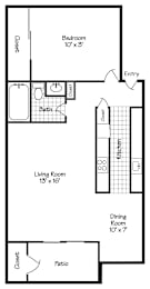 1 bed, 1 bath, 816 sqft, $1,325