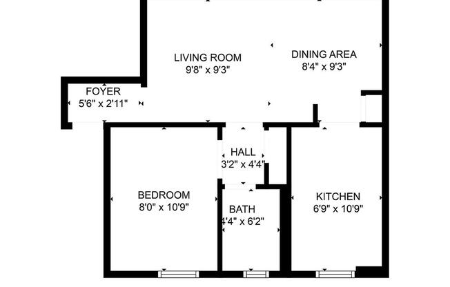 1 bed, 1 bath, $2,028, Unit 4D