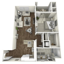 1 bed, 1 bath, 689 sqft, $2,249