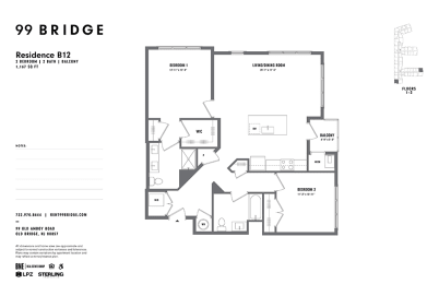 2 beds, 2 baths, $3,165