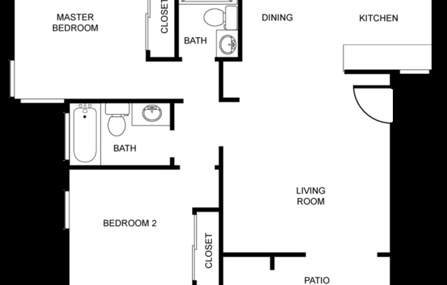 2 beds, 2 baths, 970 sqft, $2,245, Unit 054