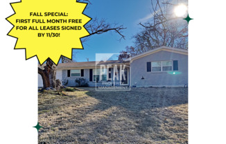 FALL SPECIAL! FIRST FULL MONTH FREE FOR ALL LEASES SIGNED BY 11/30!