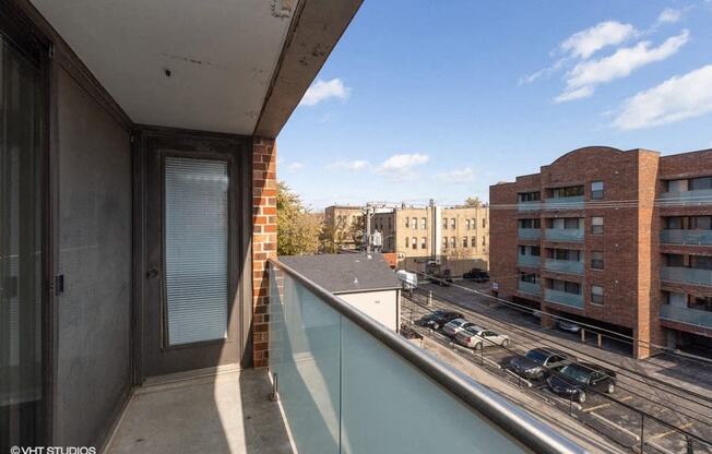 Balcony off the living room