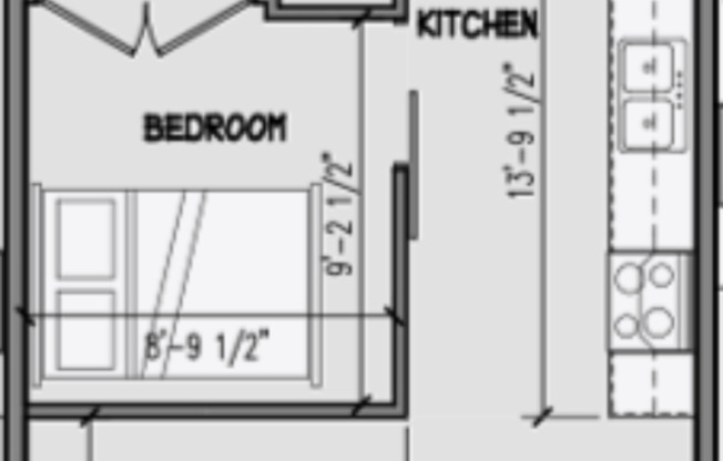 Studio, 1 bath, 426 sqft, $1,890, Unit 311