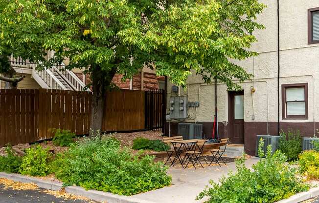 Backyard view of Gordon Place Home